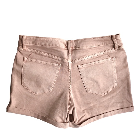 Mossimo denim Mid-rise Midi 10R/30R light pink women’s shorts - Picture 2 of 6